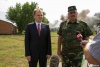 В ходе военно-полевых сборов Глава государства ответил на вопросы журналистов